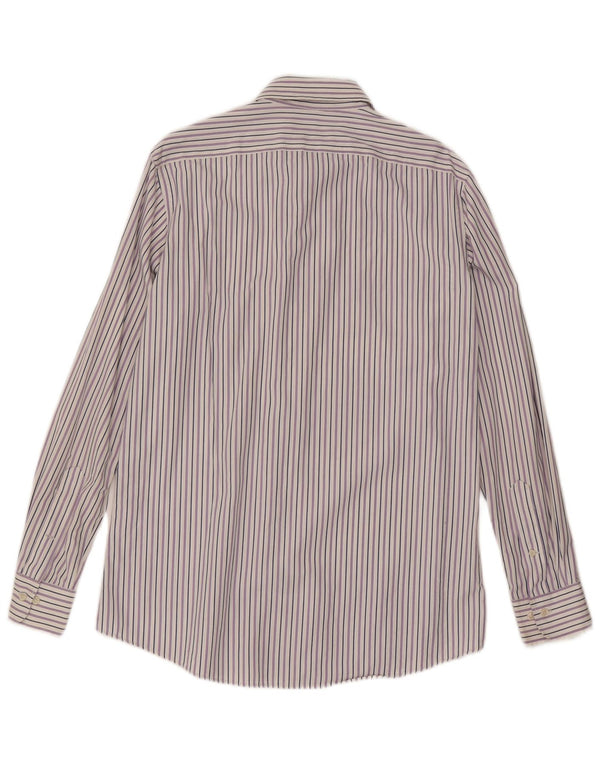 Ralph Lauren Chemise homme Taille 15 1/2 Coton à fines rayures violet moyen