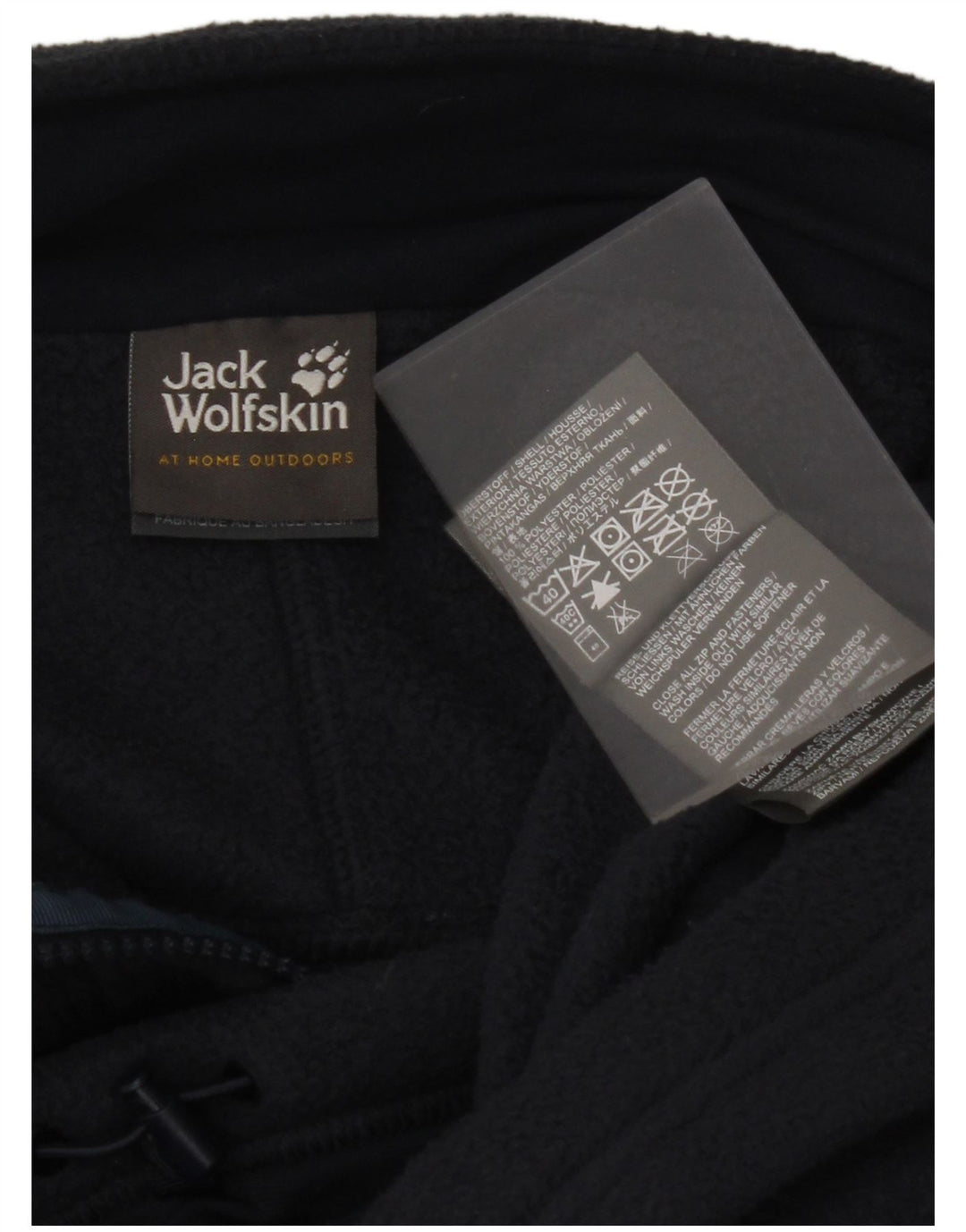JACK WOLFSKIN Veste Polaire Homme UK 44/46 XL Bleu Marine Polyester