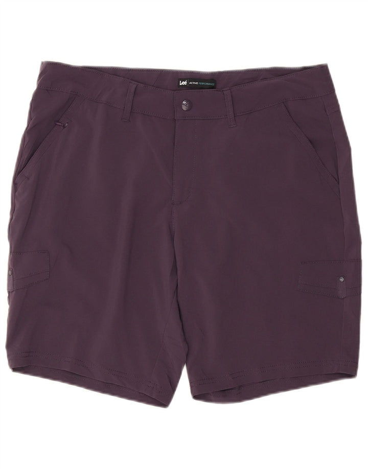 LEE Short cargo pour femme US 14 XL W36 Violet Polyester