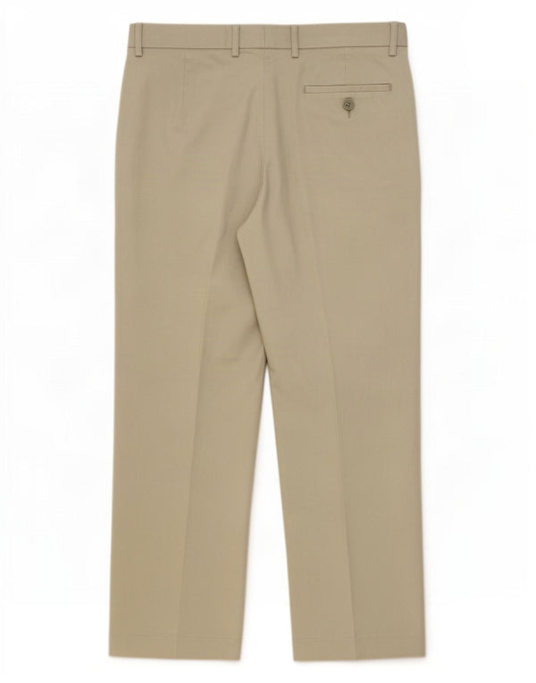 Marks & Spencer Mens Tailored Fit Casual Trousers W34 L31 Green Polyester