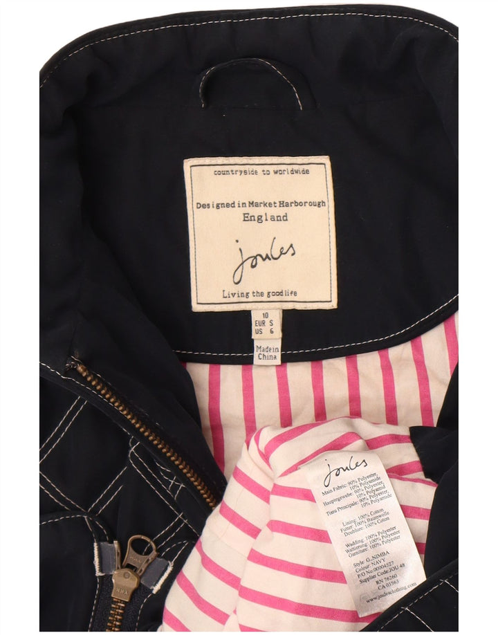 Joules Gilet rembourré pour femme UK 10 Small Bleu marine Argyle/Diamant Polyester