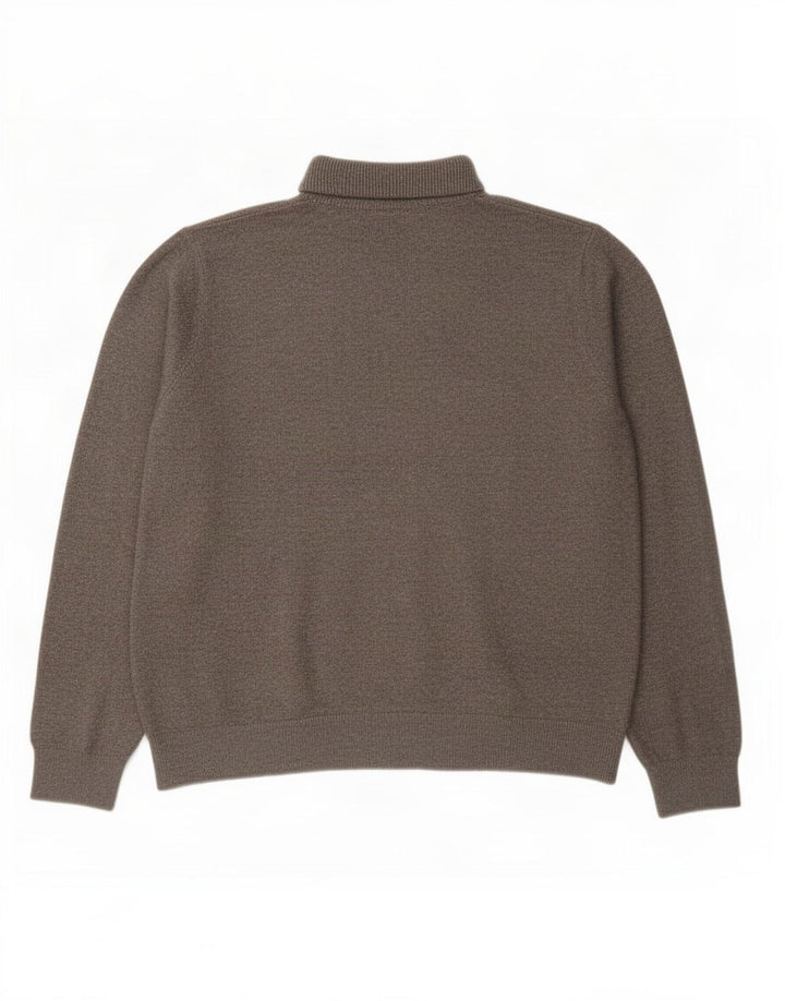 Marks & Spencer Pull col roulé pour femme UK 14 Gris moyen Polyester
