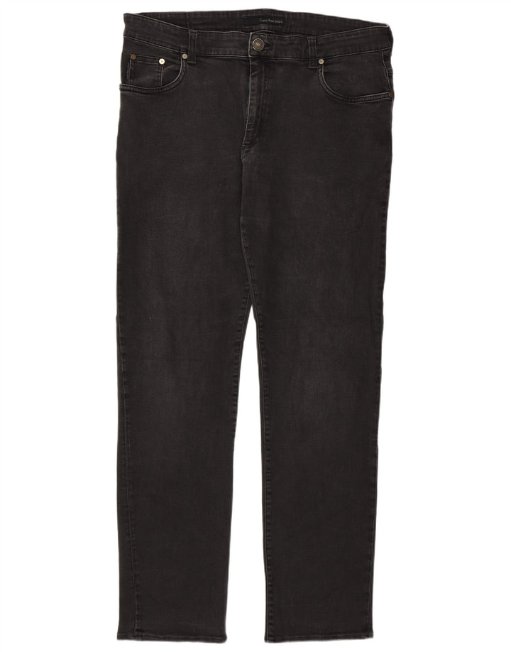 Calvin Klein Jean droit homme W36 L32 gris coton