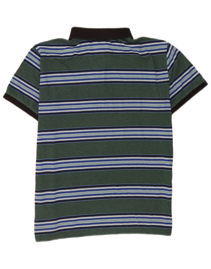 Penguin Polo à Manches Courtes Homme Coupe Regular Rayé Vert Moyen