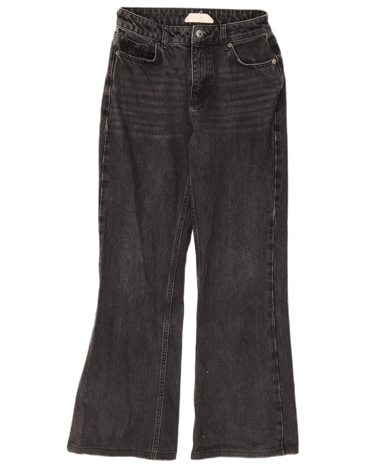 Topshop Jean évasé Femme W26 L30 Gris Coton