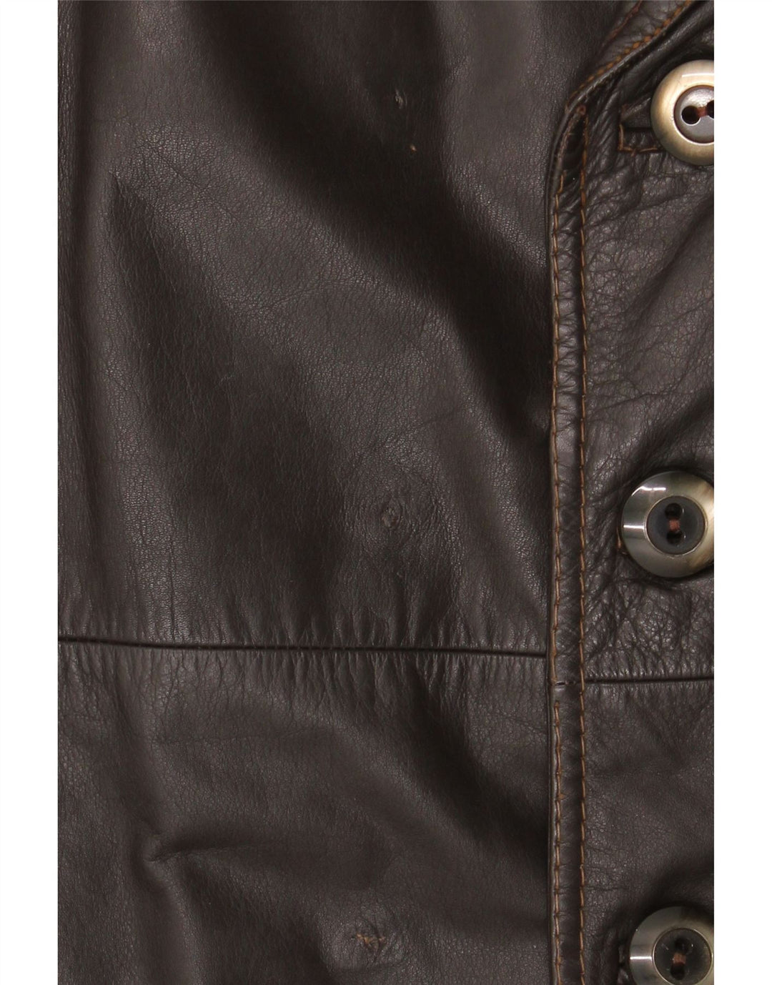 manteau en cuir homme vintage UK 38 Brun moyen