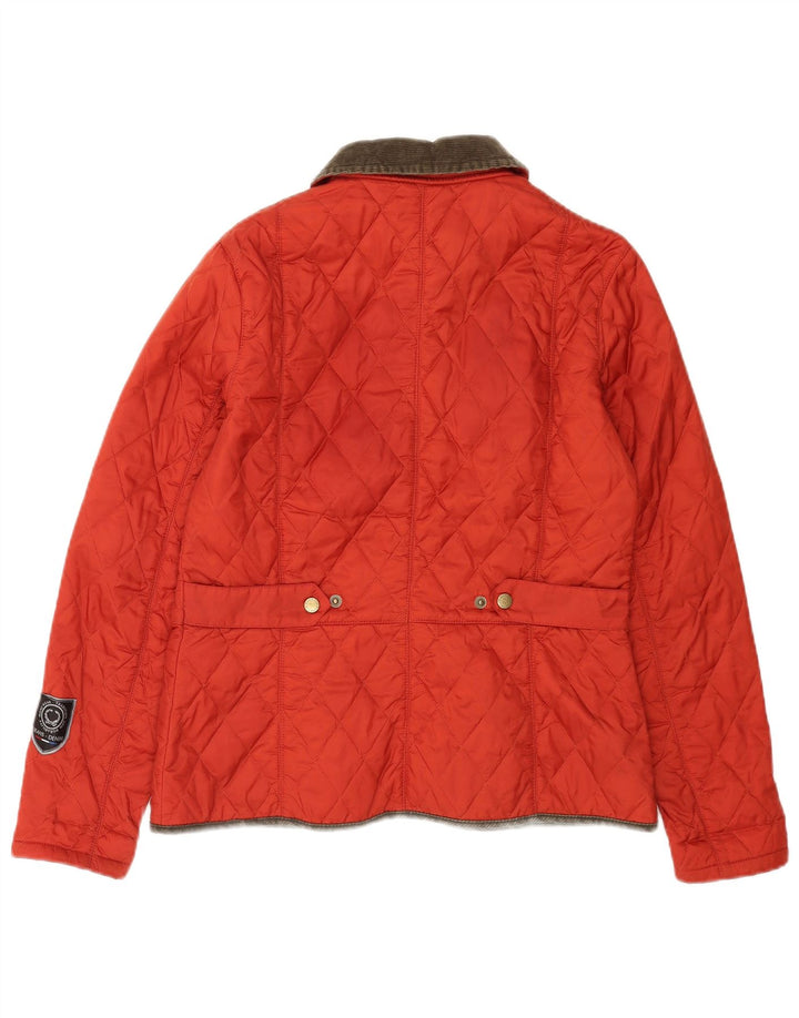Barbour Veste matelassée pour femme UK 12 Medium Rouge Polyamide