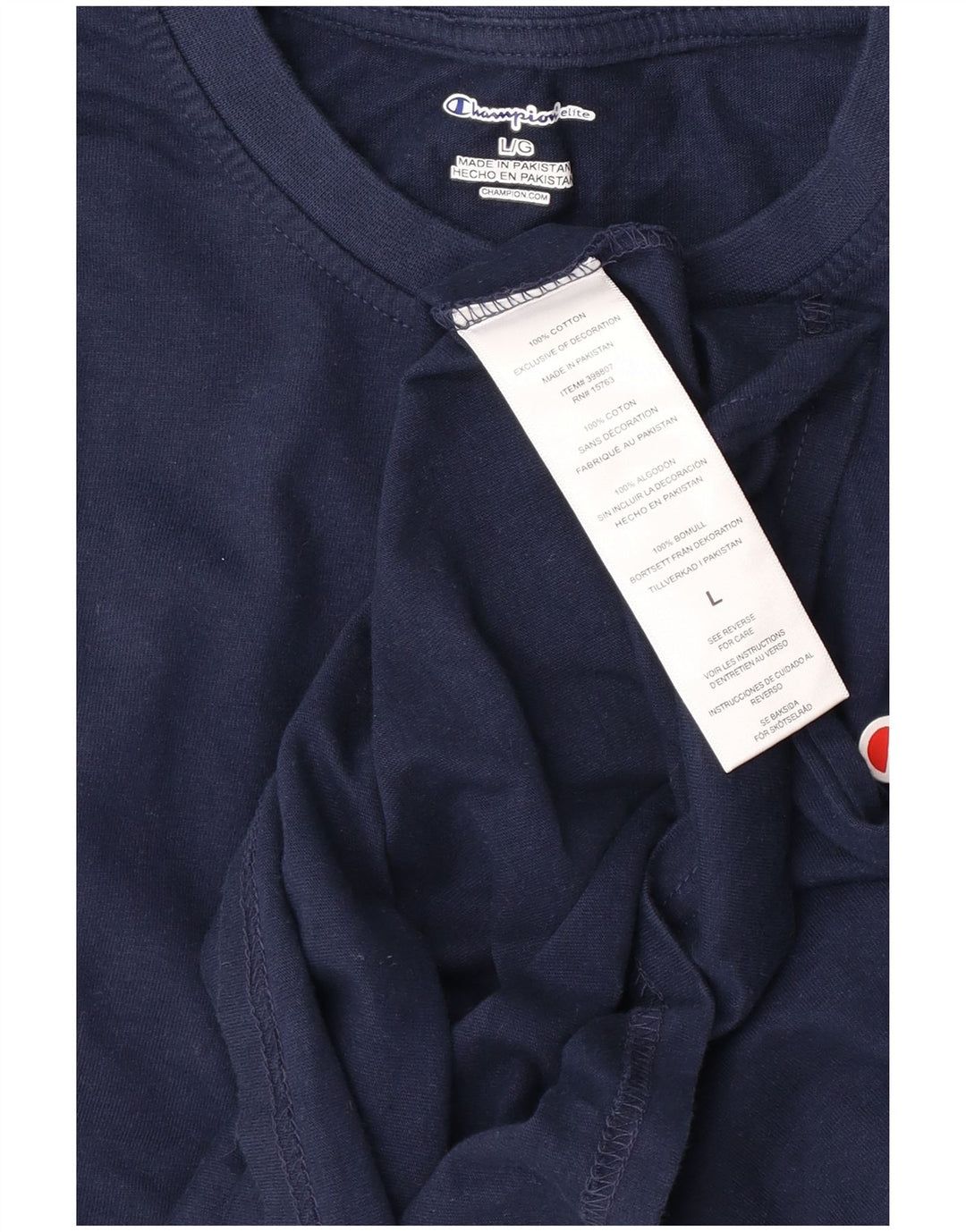 Champion Haut à manches longues pour homme en coton bleu marine Taille L