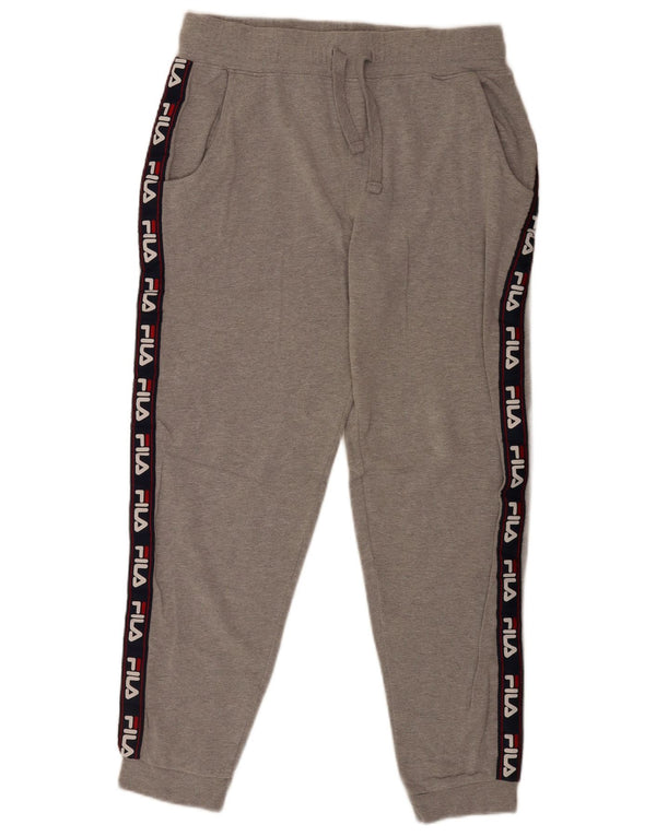 Fila Pantalon de Survêtement Graphique Homme Pantalon de Jogging Large Gris Colorblock Sports