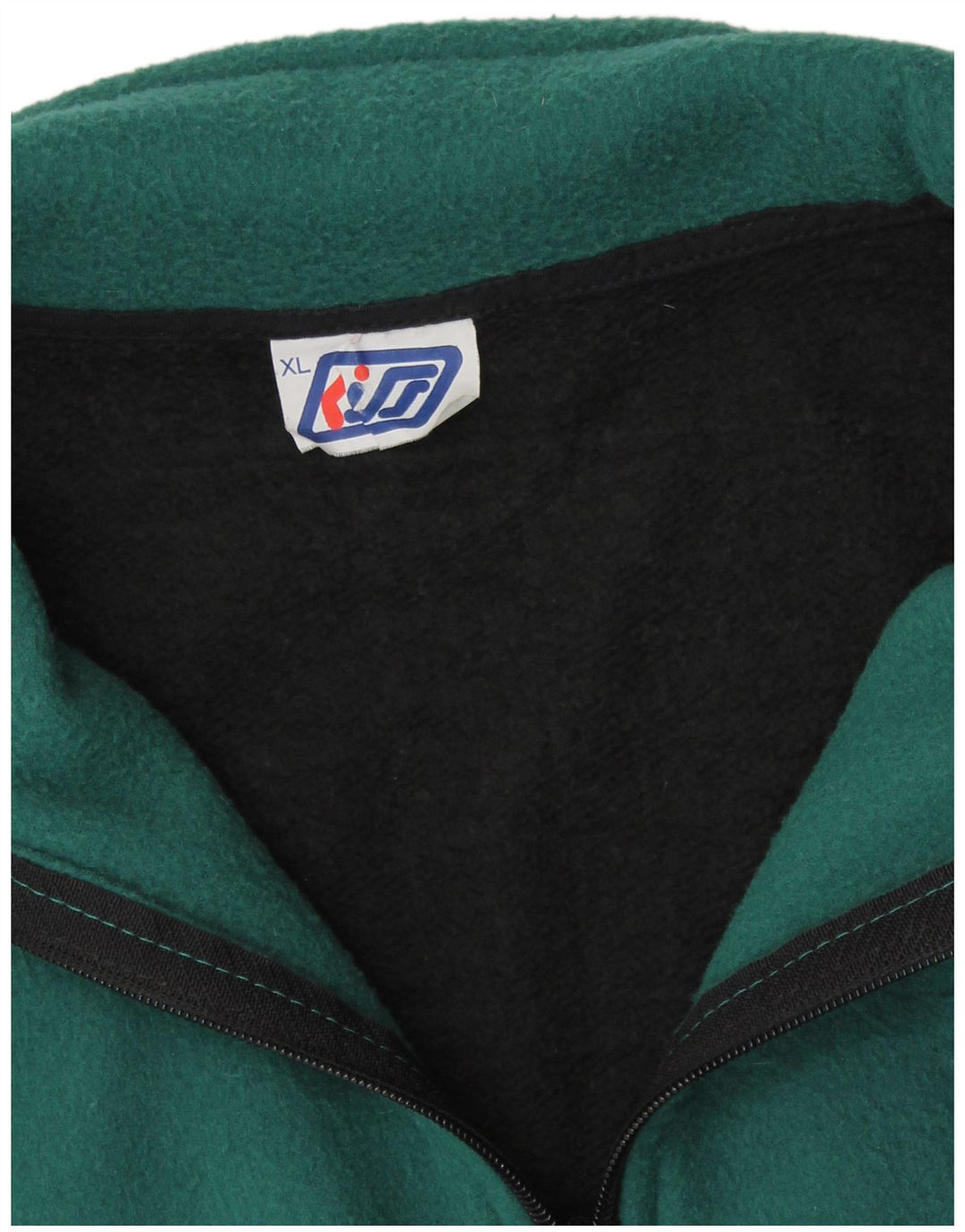 KISS Sweat-shirt polaire pour homme XL en coton color block noir