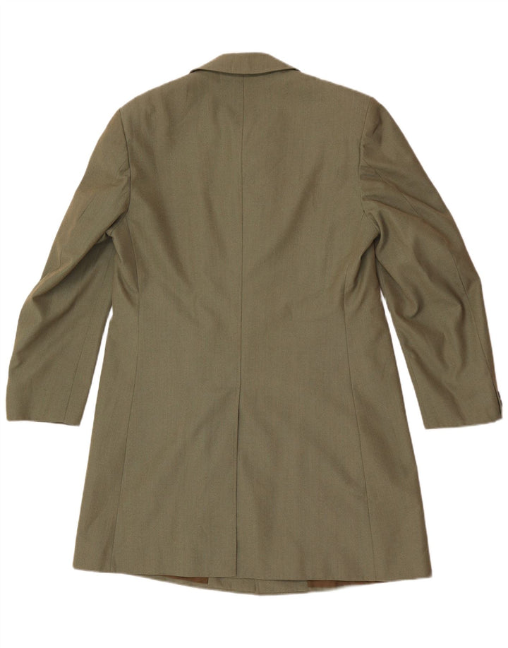 vintage Mens Overcoat UK 36 Petit Vert Terital Classique