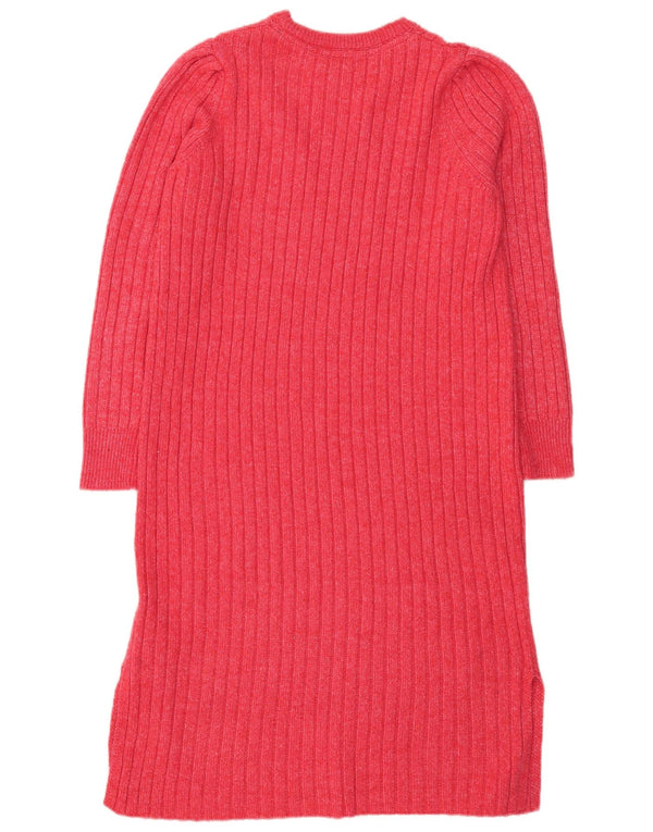 John Lewis Robe pull à manches longues pour femme UK 46 Large Rose Polyester
