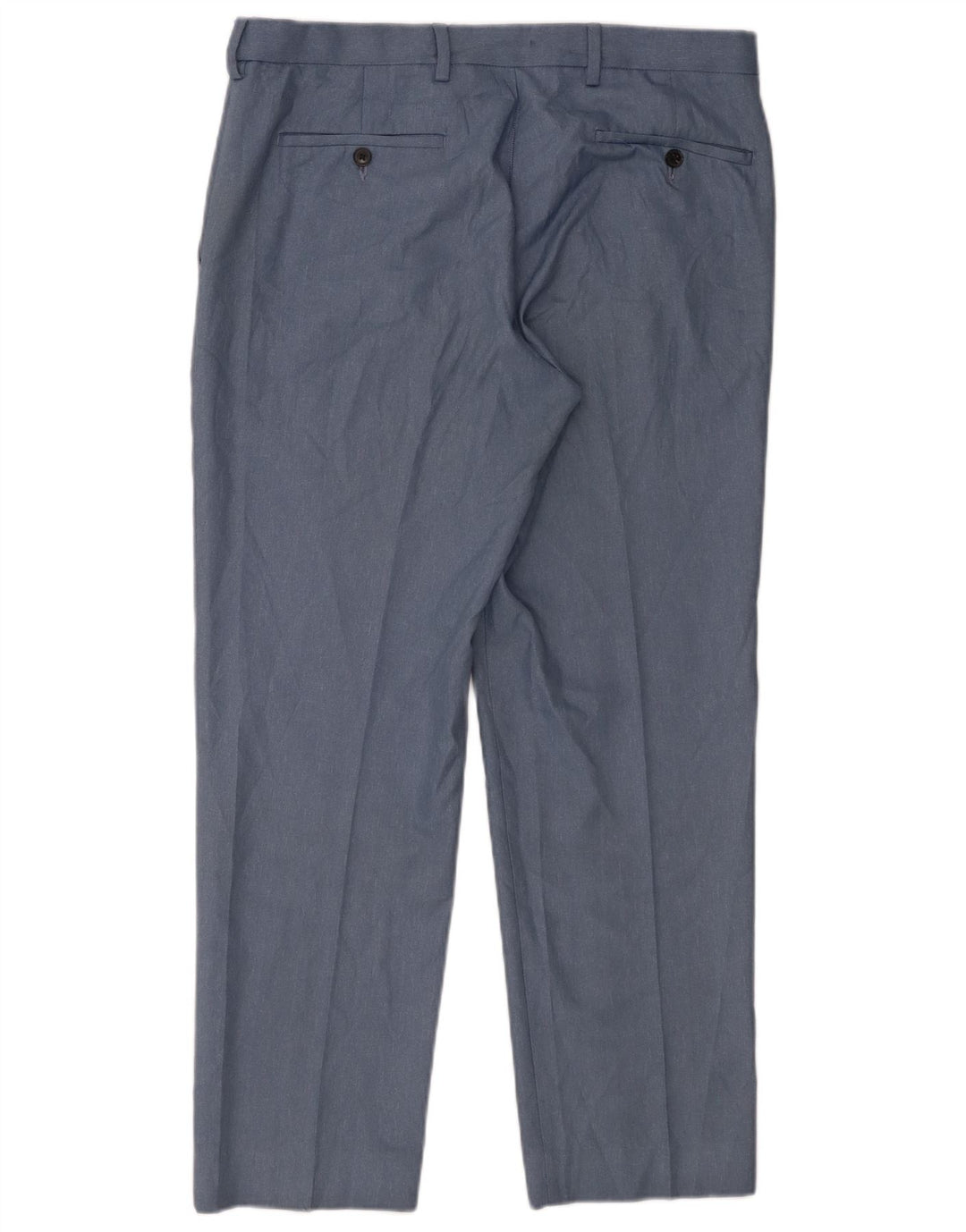 Marks & Spencer Pantalon Chino Coupe Regular Homme W34 L29 Bleu Polyester