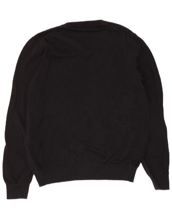 Marks & Spencer Pull col V Homme Noir Moyen Coton