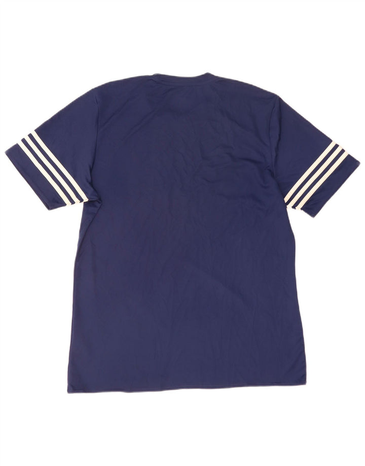 Adidas Hommes Climalite T-Shirt Haut Grand Bleu Marine Polyester