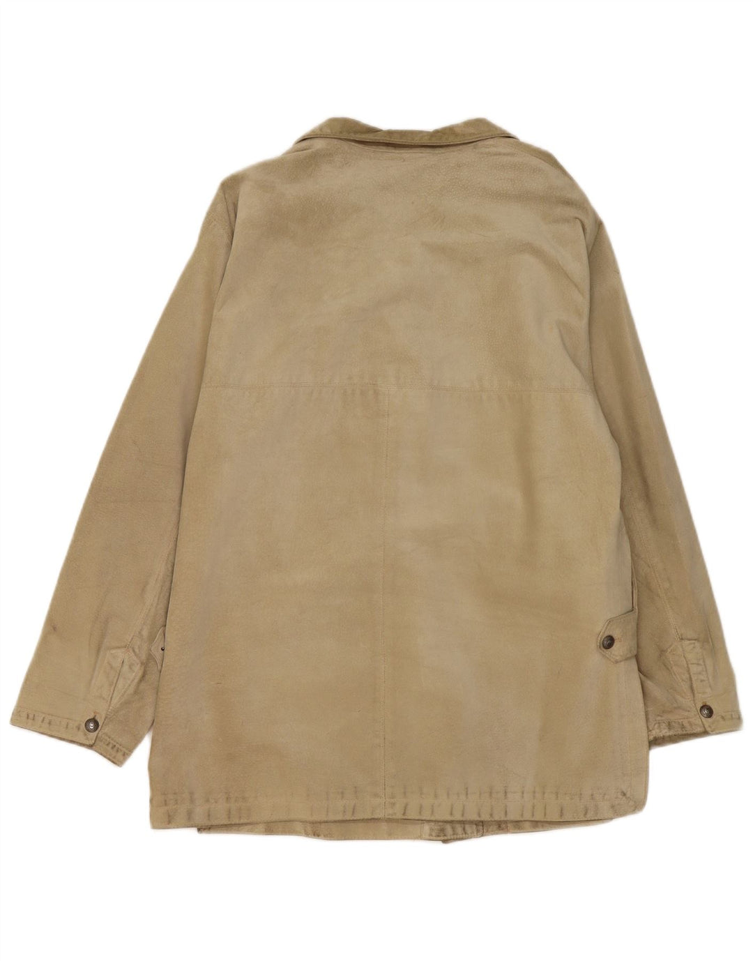 Nazareno Gabrielli Manteau surdimensionné en daim pour femme IT 40 Petit Beige