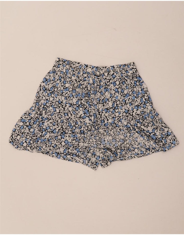 Zara Femme Hot Pants Small W26 Viscose Florale Multicolore