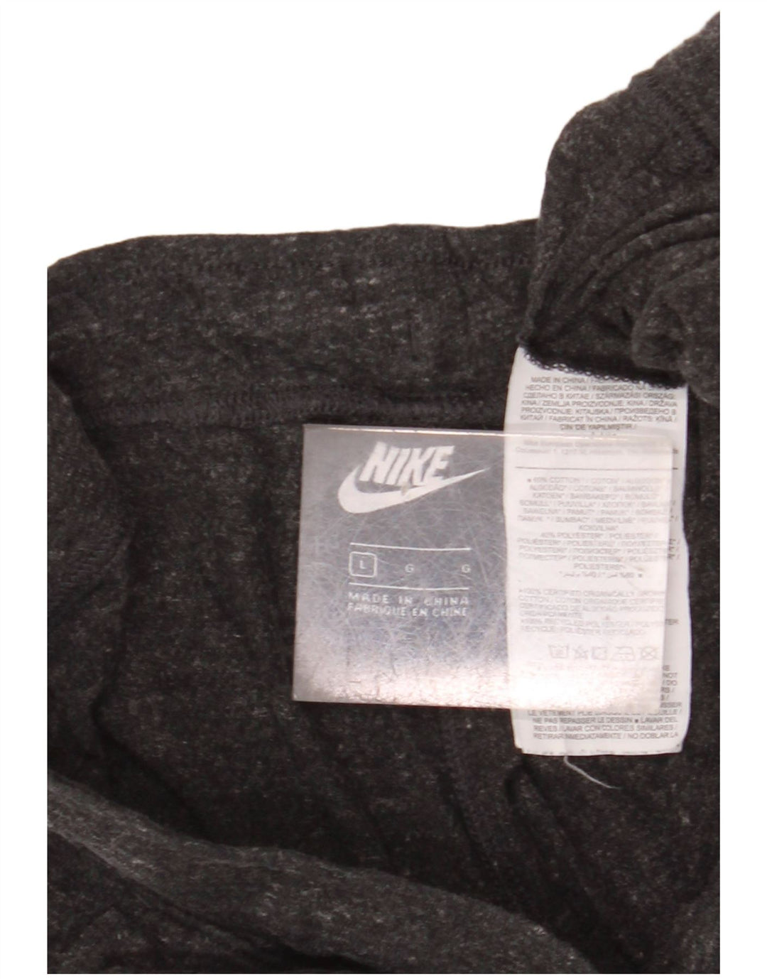 NIKE Short de sport pour femme UK 16 Large Gris Coton