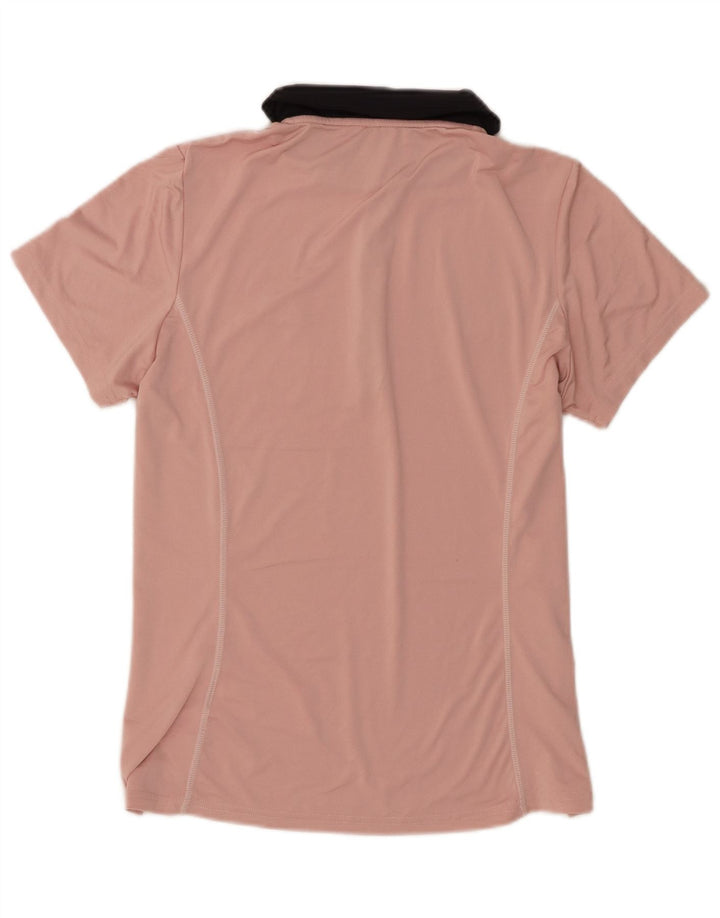 Ellesse Polo Femme UK 12 Rose Moyen Colorblock Polyester