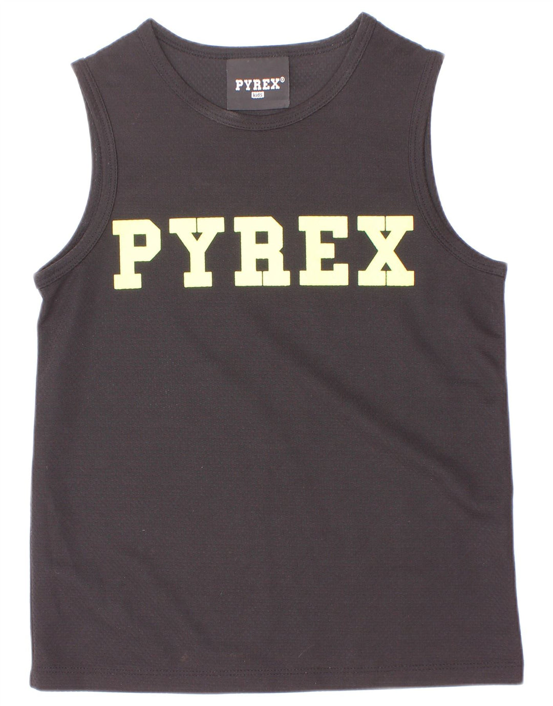 Pyrex Débardeur Graphique Garçon 10-11 Ans Petit Noir Polyester