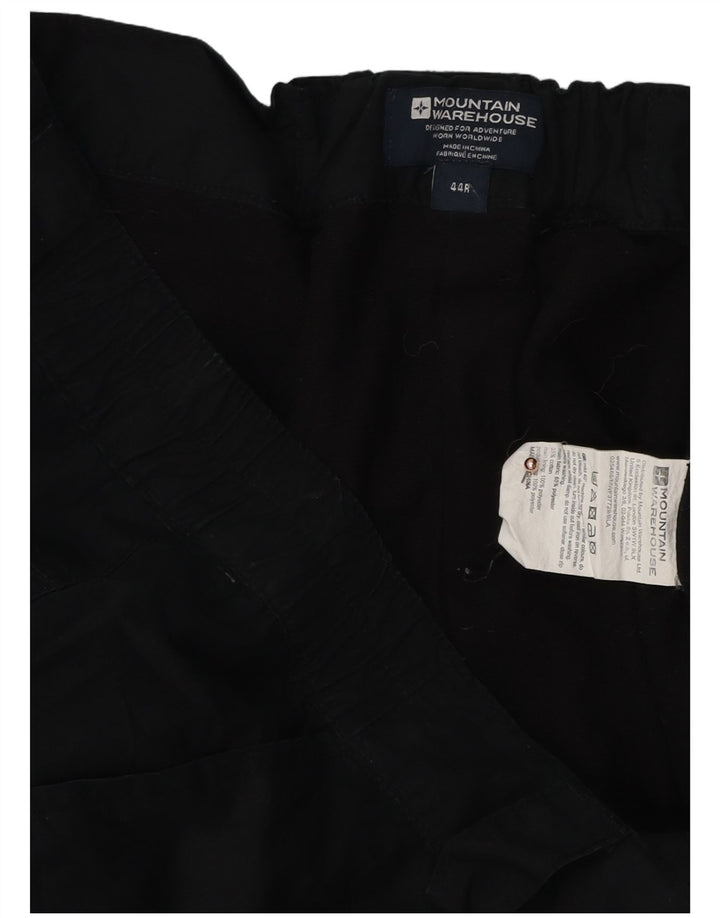 MOUNTAIN WAREHOUSE Pantalon Cargo Droit Homme W44 L27 Noir Polyester