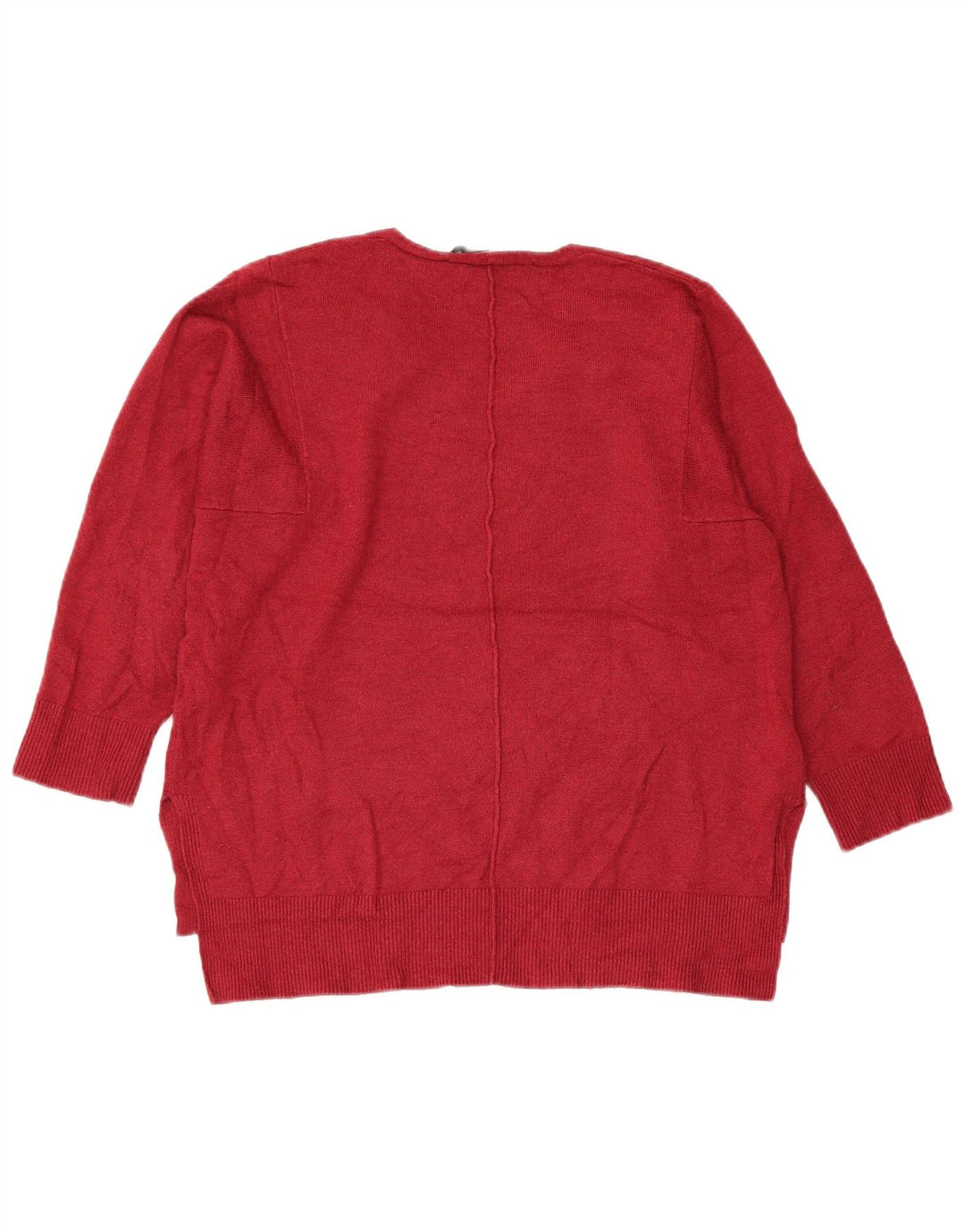 FRENCH CONNECTION Pull col en V pour femme UK 10 Petit Bordeaux