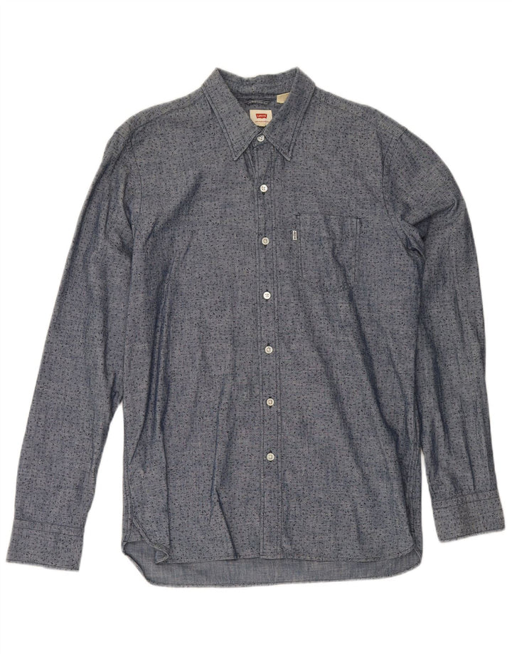 Levi's Chemise Homme Bleu Moyen Moucheté Coton