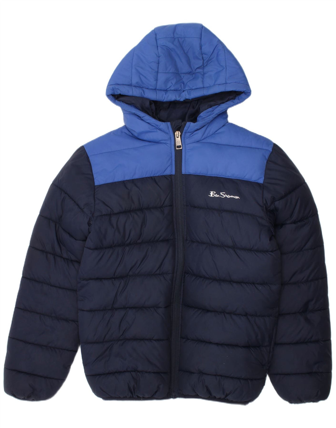 Ben Sherman Veste matelassée garçon 8-9 ans Bleu marine Colourblock Polyamide