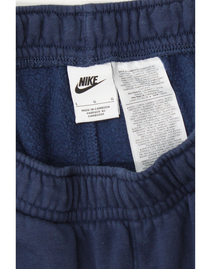 NIKE Pantalon de survêtement graphique pour hommes, jogging, grand, bleu marine, colour block