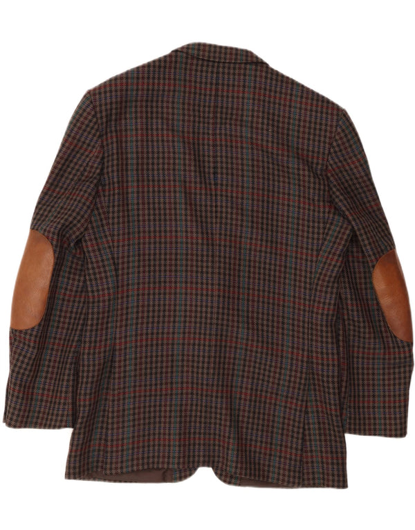 MARIO BARUTTI Veste Blazer Homme UK 40 Grand Pied-de-Poule Multicolore