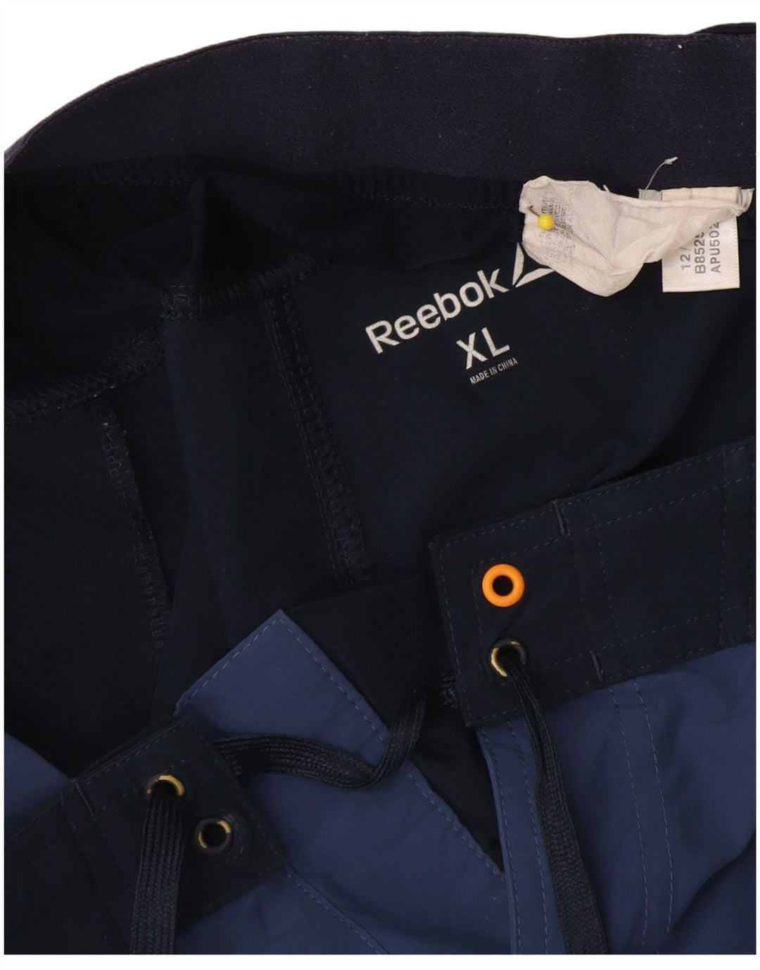 Reebok Short de Bain Homme XL Bleu Marine Colorblock Polyester