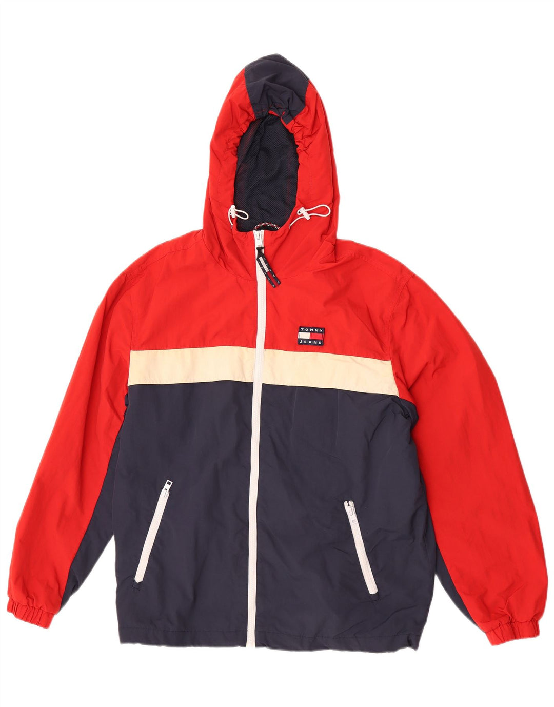 Tommy Hilfiger Veste de pluie pour homme UK 38 Medium Multicolore Colourblock