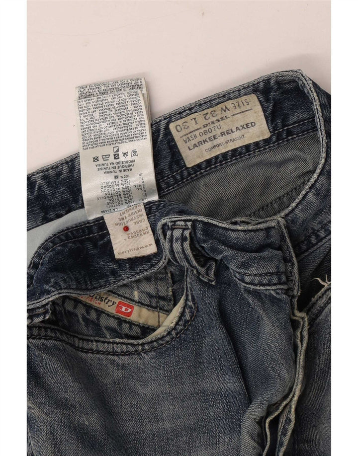 Diesel Jean Droit Larkee W32 L30 Homme Bleu Coton