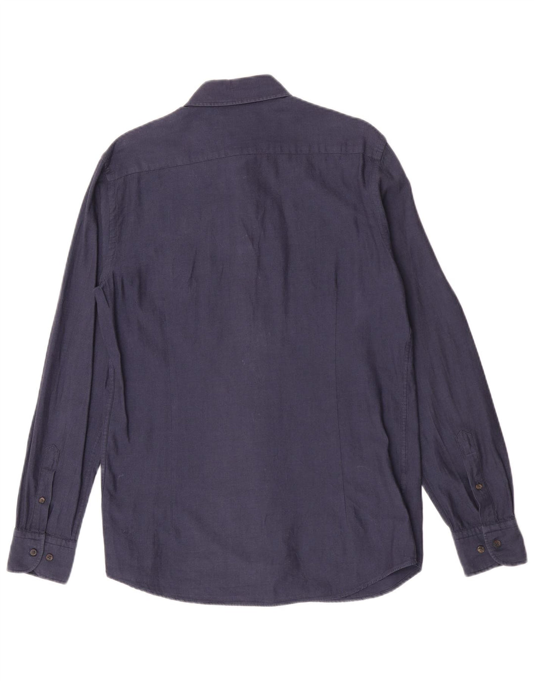 Massimo Dutti Chemise Homme Bleu Marine Moyen Coton