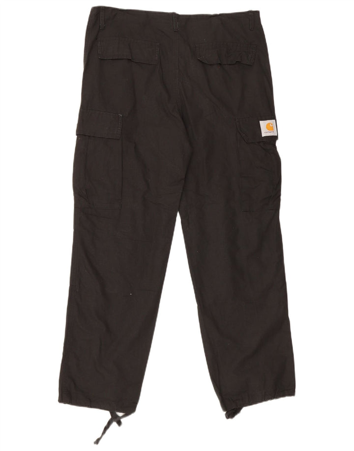 Carhartt Pantalon cargo droit pour homme Medium W32 L29 Noir Coton