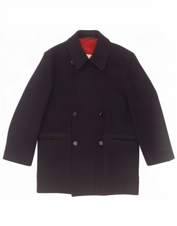 RED'S Manteau Double Boutonnage Homme IT 50 Large Bleu Marine Laine