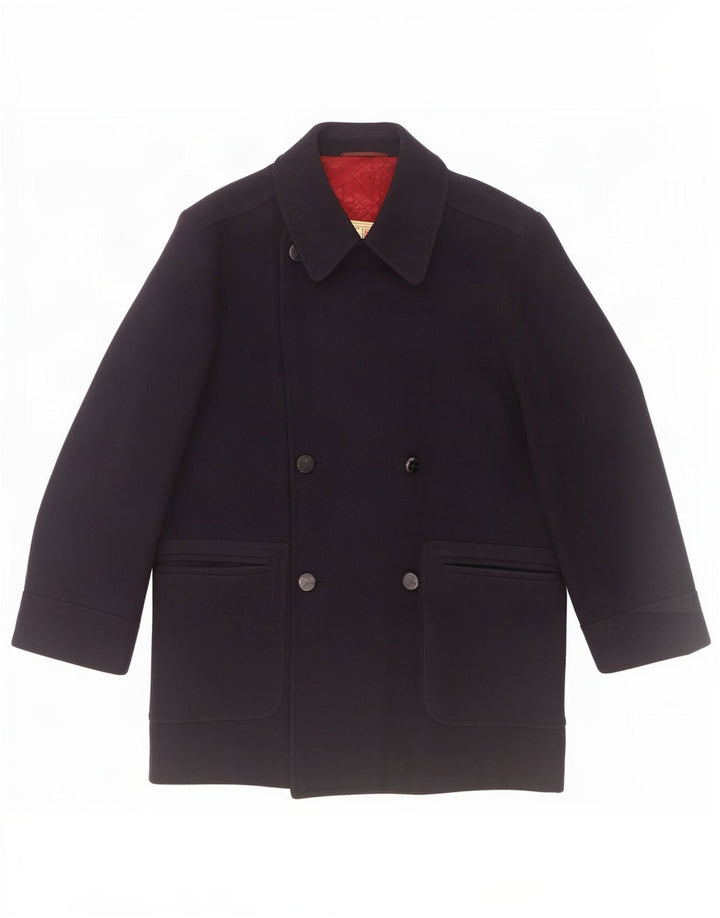 RED'S Manteau Double Boutonnage Homme IT 50 Large Bleu Marine Laine
