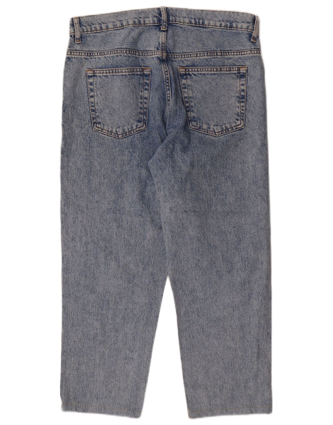 ZARA Jean court pour homme EU 40 Medium W30 L25 Bleu
