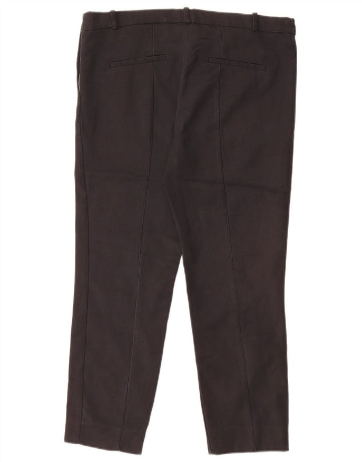 Zara Pantalon court slim pour femme Large W34 L24 Noir