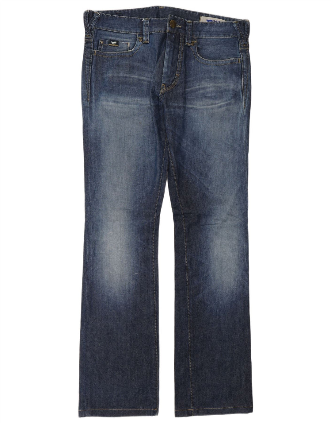 Gas Jean Bootcut Homme W33 L34 Bleu Coton