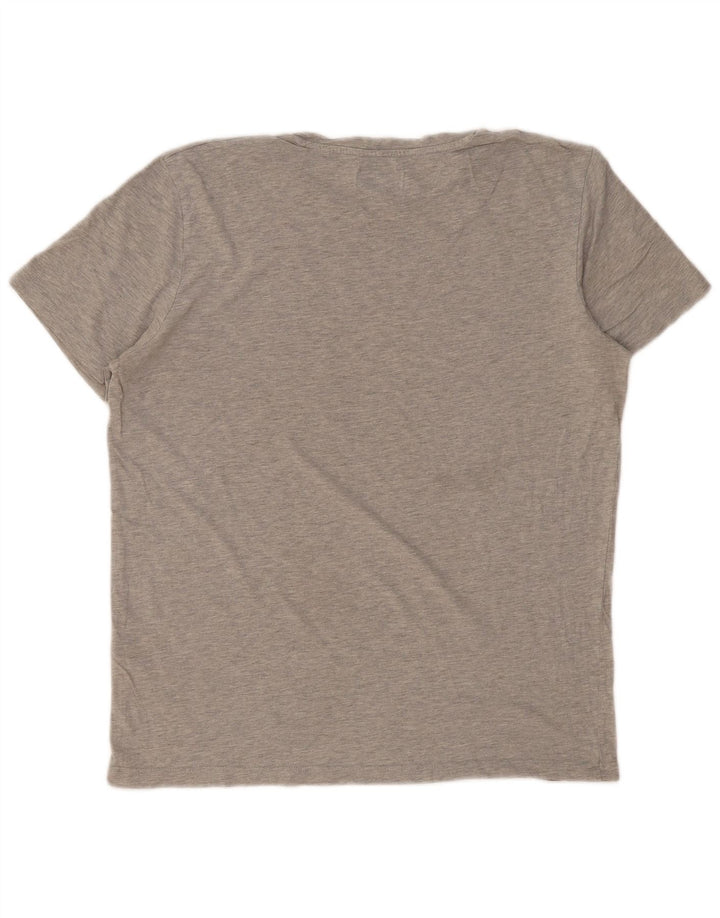 JACK & JONES T-Shirt Graphique Homme XL Gris Coton