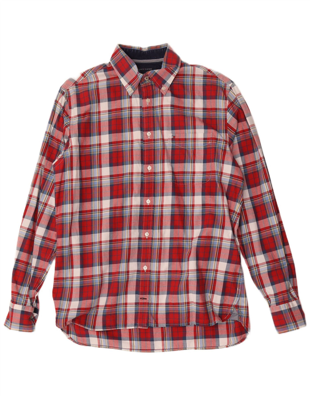 Tommy Hilfiger Chemise Homme Medium Red Check Coton