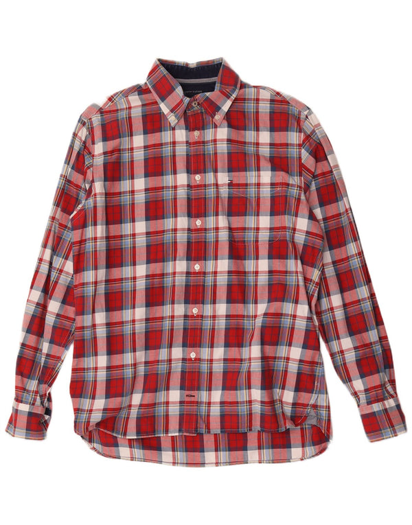 Tommy Hilfiger Chemise Homme Medium Red Check Coton