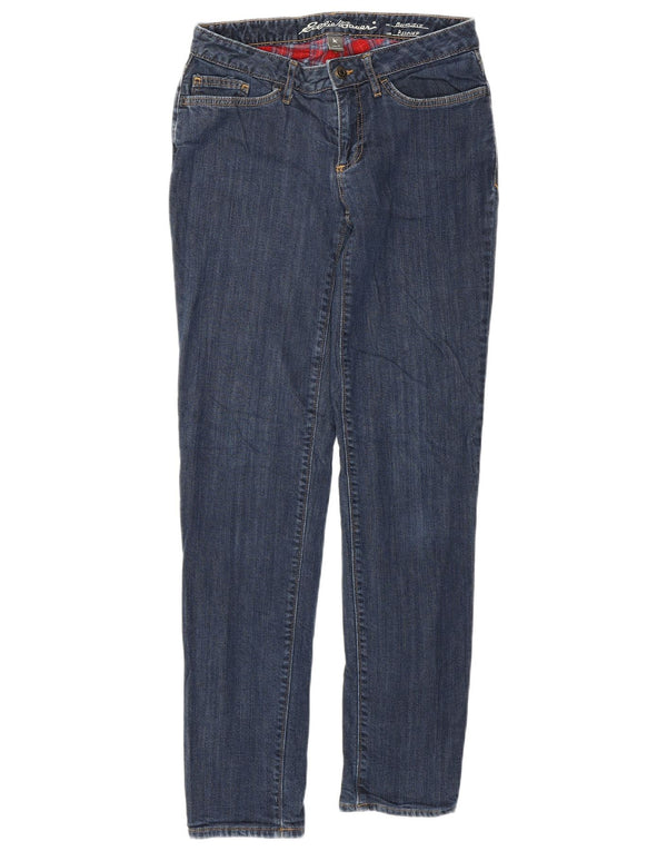 EDDIE BAUER Jean droit Boyfriend pour femme US 2 XS W27 L30 Bleu