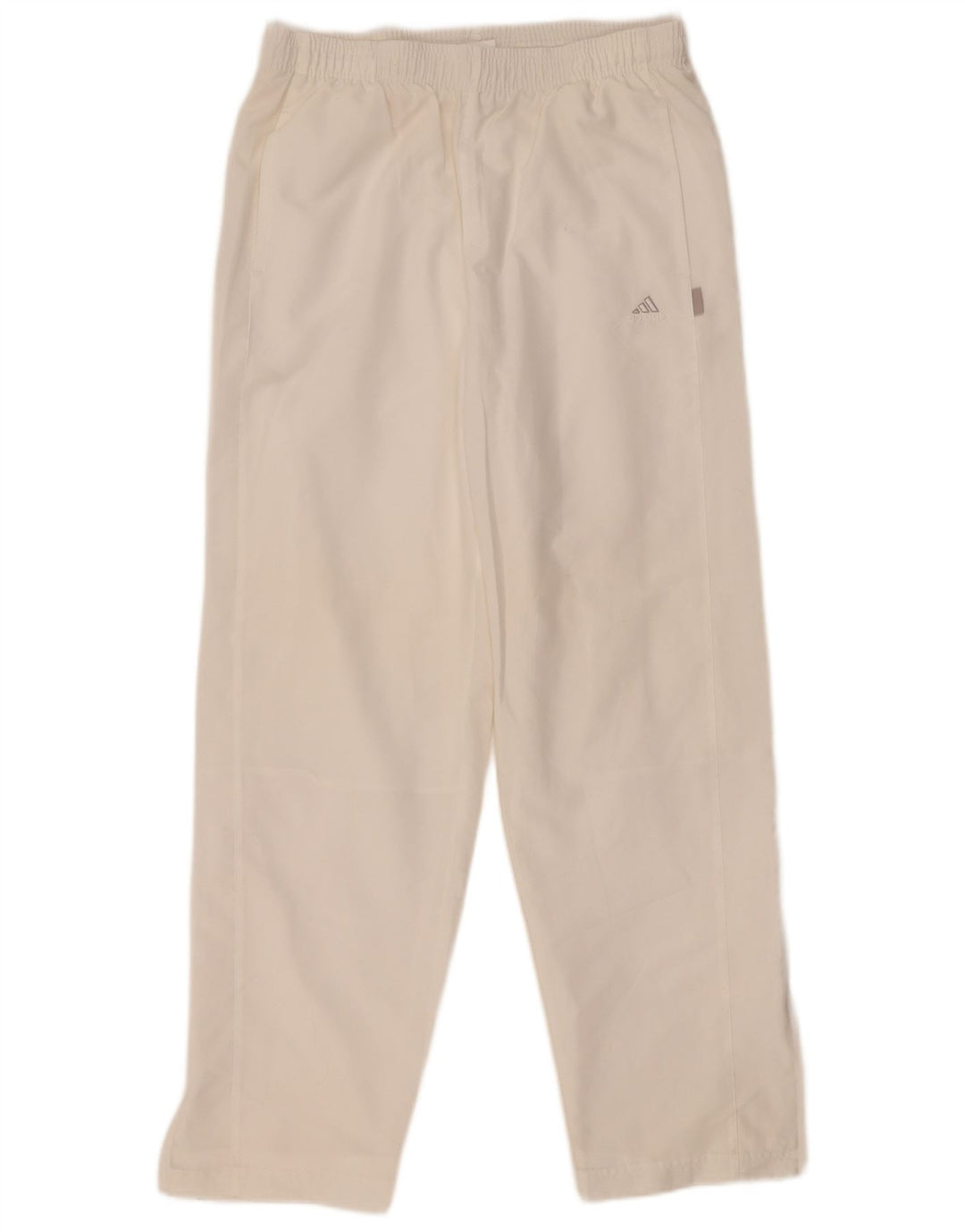 Adidas Pantalon de survêtement pour femme UK 14 Large Blanc Polyester