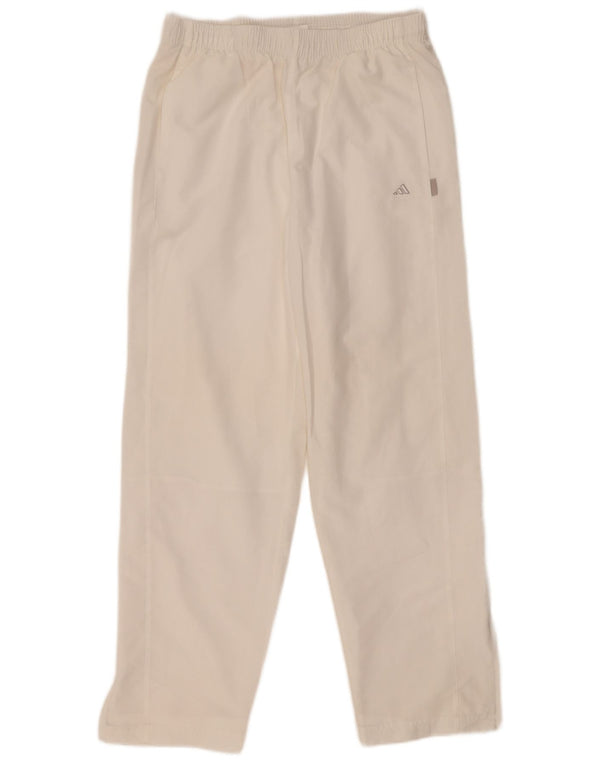 Adidas Pantalon de survêtement pour femme UK 14 Large Blanc Polyester