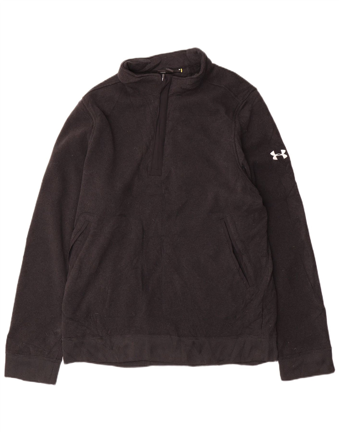 Under Armour Sweat-shirt Zip Neck Homme XL Gris Polyester