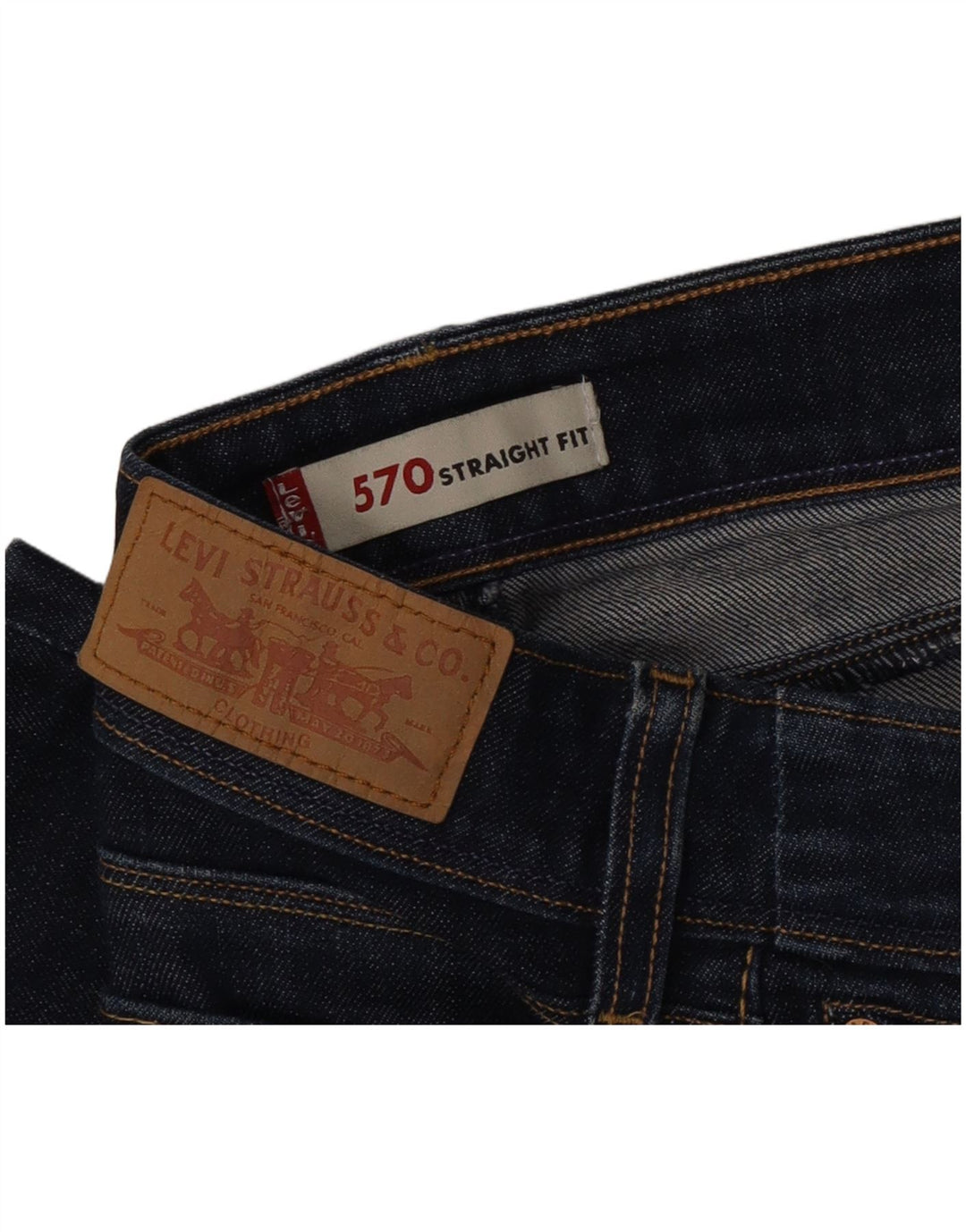 Levi's Jean Droit 570 Femme W26 L28 Bleu Marine