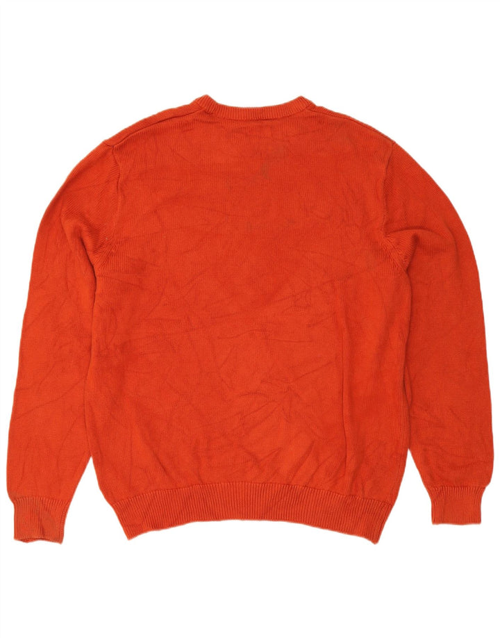 Chaps Pull col rond homme XL coton orange