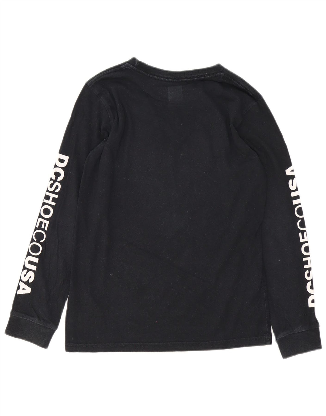 DC Boys Graphic Top Manches Longues 11-12 ans Coton Noir Moyen